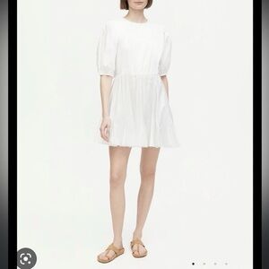 RHODE White Puff Sleeve Dress